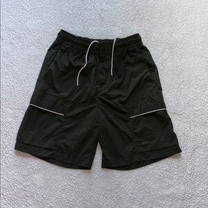 Nike Men's Athletic Shorts in Olive with White Accents